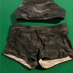 Athleta Camo Bathing Suit-2 piece